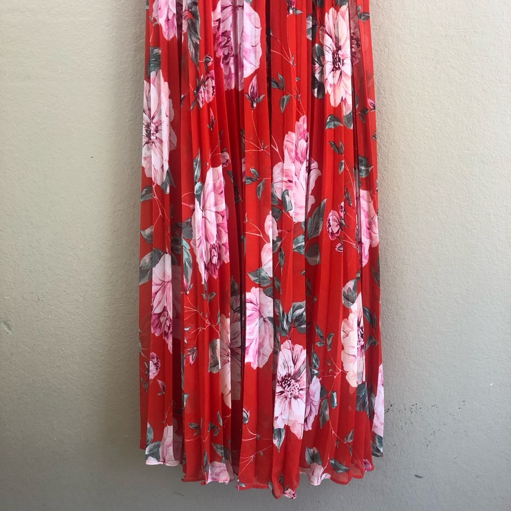 NWT Eliza J floral accordion pleated maxi dress. - Picture 11 of 15